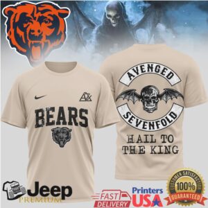 Avenged Sevenfold x Chicago Bears Hail To The King T Shirt