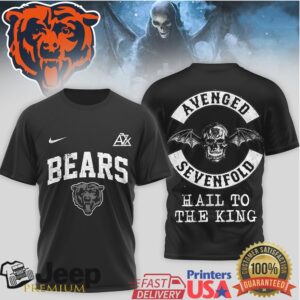 Avenged Sevenfold x Chicago Bears Hail To The King T Shirt