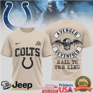 Avenged Sevenfold x Indianapolis Colts Hail To The King T Shirt