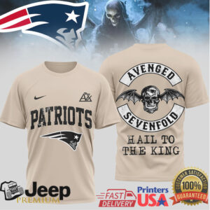 Avenged Sevenfold x New England Patriots Hail To The King T Shirt Avenged Sevenfold x New England Patriots Hail To The King T Shirt