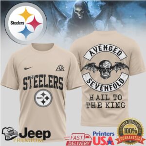 Avenged Sevenfold x Pittsburgh Steelers Hail To The King T Shirt