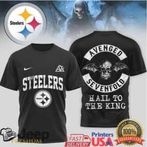 Avenged Sevenfold x Pittsburgh Steelers Hail To The King T Shirt
