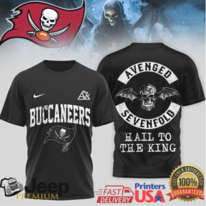 Avenged Sevenfold x Tampa Bay Buccaneers Hail To The King T Shirt Avenged Sevenfold x Tampa Bay Buccaneers Hail To The King T Shirt