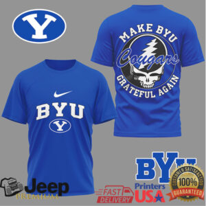BYU Cougars Official NCAA Grateful Game Day 3D Shirt