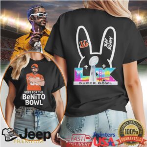 Bad Bunny Cincinnati Bengals Super Bowl Lix Benito Bowl T Shirt