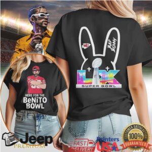 Bad Bunny Kansas City Chiefs Super Bowl Lix Benito Bowl Tshirt