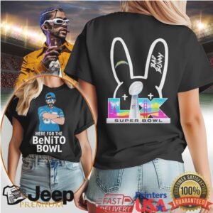 Bad Bunny Los Angeles Chargers Super Bowl Lix Benito Bowl Tshirt