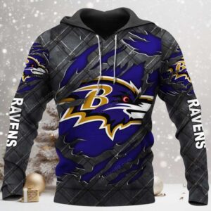 Baltimore Ravens Black Metal 2026 Official Hoodie