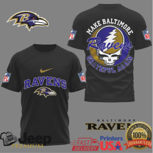 Baltimore Ravens “Make Baltimore Grateful Again” Steal Your Face T Shirt Baltimore Ravens “Make Baltimore Grateful Again” Steal Your Face T Shirt