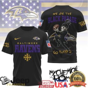 Baltimore Ravens My Chemical Romance Black Parade T Shirt