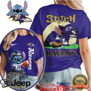 Baltimore Ravens NFL Stitch Charging 3D Shirt
