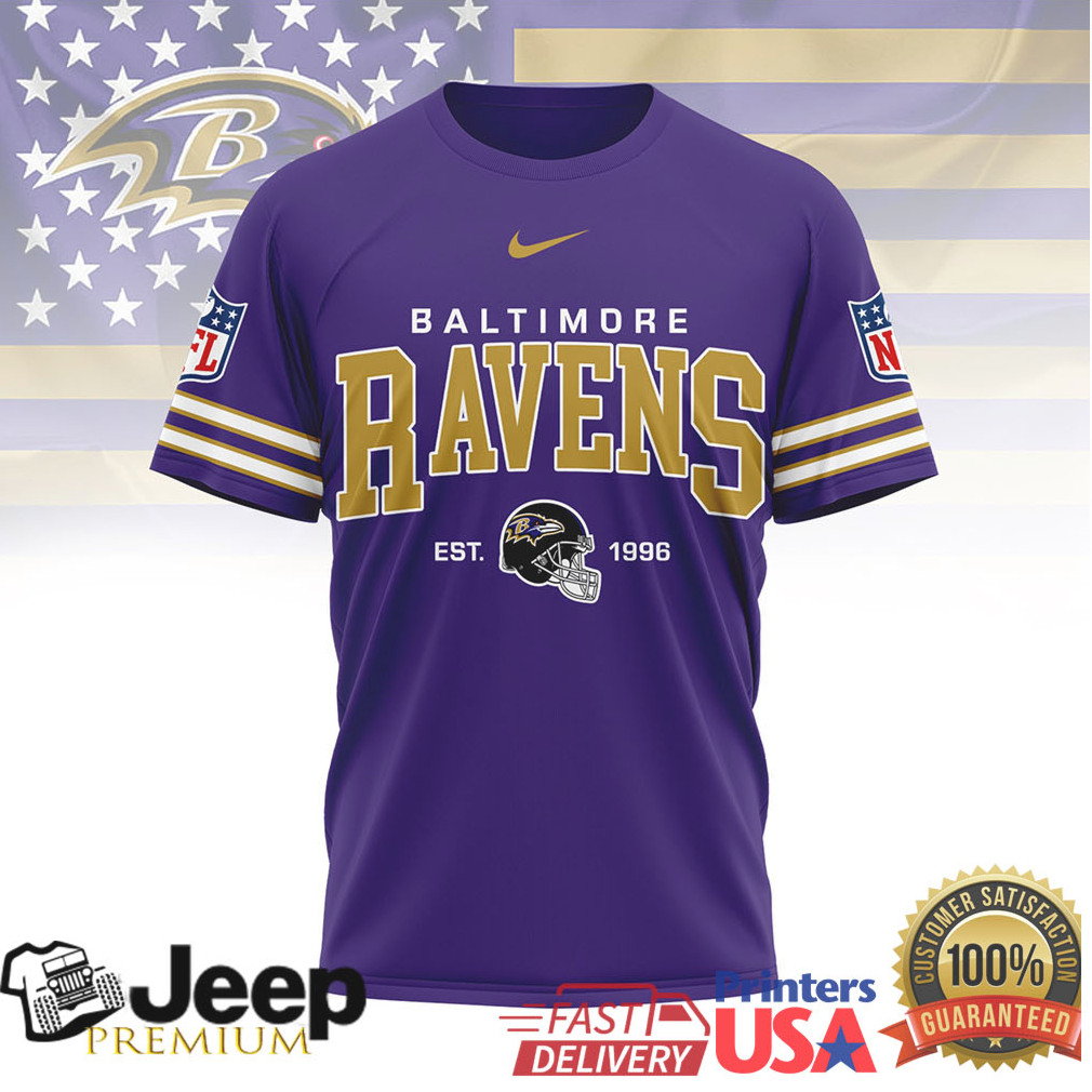 Baltimore Ravens Official NFL Heritage 3D Shirt Baltimore Ravens Official NFL Heritage 3D Shirt