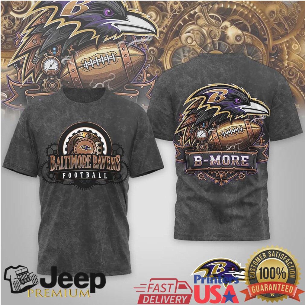 Baltimore Ravens Official NFL Steampunk T shirt Baltimore Ravens Official NFL Steampunk T shirt
