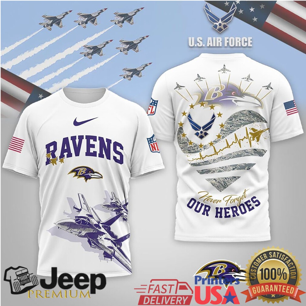 Baltimore Ravens Official NFL US Air Force 3D Shirt Baltimore Ravens Official NFL US Air Force 3D Shirt