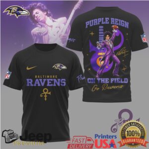 Baltimore Ravens Purple Reign Prince Legacy Collection T Shirt