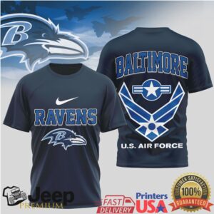 Baltimore Ravens Us Air Force Tribute T Shirt