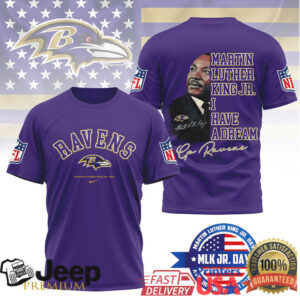 Baltimore RavensOfficial NFL Martin Luther King JR. Day 3D Shirt Baltimore RavensOfficial NFL Martin Luther King JR. Day 3D Shirt
