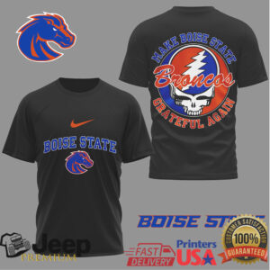 Boise State Broncos Official NCAA Grateful Game Day 3D Shirt