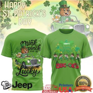Buc ee's St. Patrick's Day Drink Pinch and Be Lucky Leprechaun Shirt