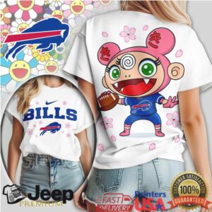Buffalo Bills Anime Girl Murakami Flower Tshirt