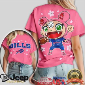 Buffalo Bills Anime Girl Murakami Flower Tshirt