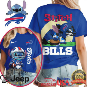 Buffalo Bills NFL Stitch Charging 3D Shirt Buffalo Bills NFL Stitch Charging 3D Shirt