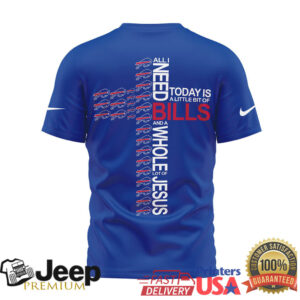 Buffalo Bills Official NFL Faith Over Fear 3D Shirt