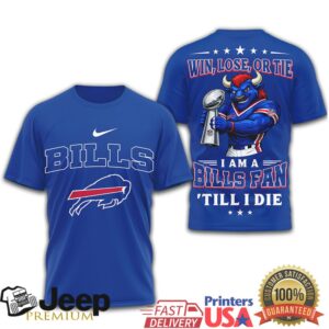 Buffalo Bills Official NFL Football Fan Till I Die 3D Shirt