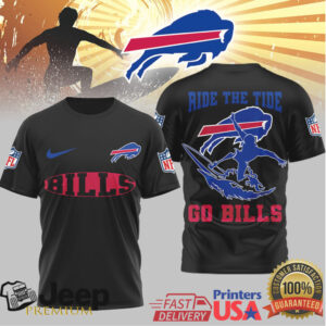 Buffalo Bills Official NFL Ride The Tide 3D Shirt Buffalo Bills Official NFL Ride The Tide 3D Shirt