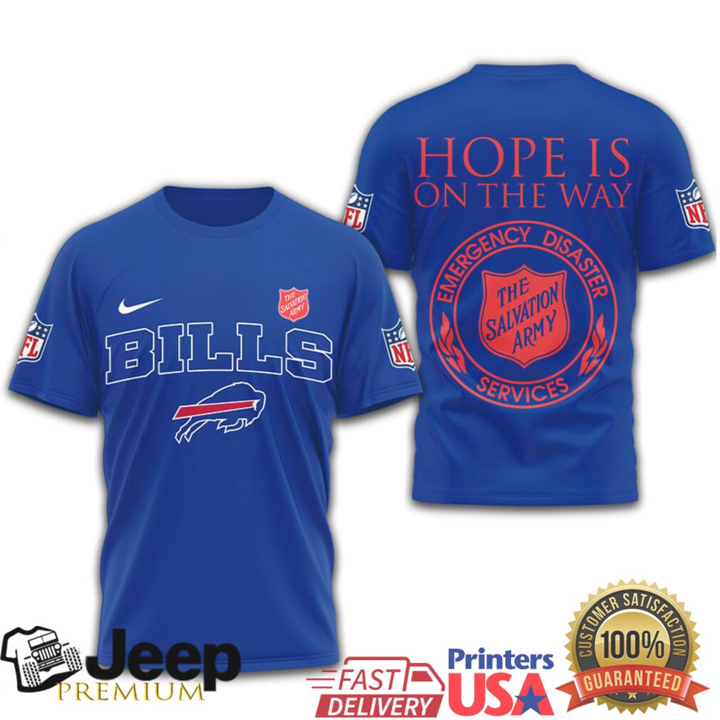 Buffalo Bills Salvation Army “Hope Is On The Way” T Shirt Buffalo Bills Salvation Army “Hope Is On The Way” T Shirt