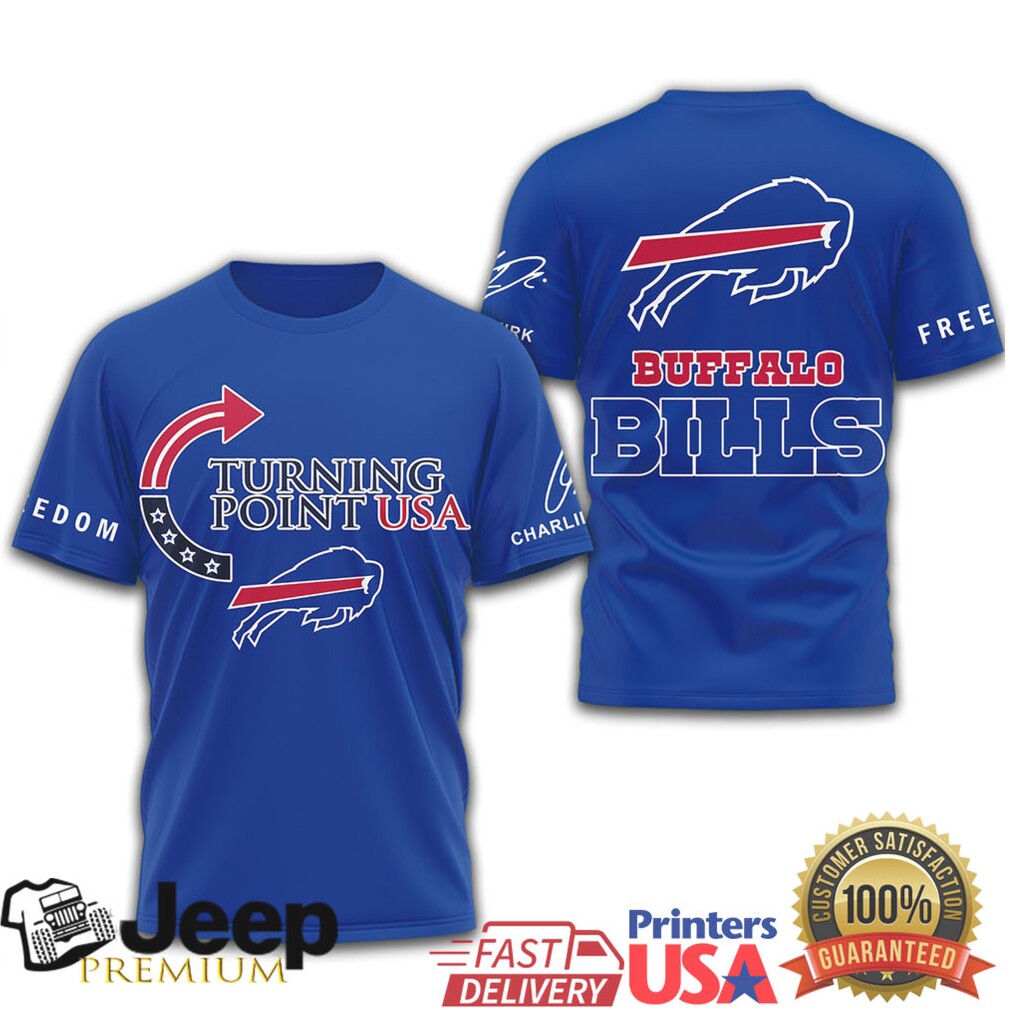 Buffalo Bills Turning Point USA Freedom T Shirt Buffalo Bills Turning Point USA Freedom T Shirt