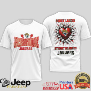 Jacksonville Jaguars Official NFL Valentine’s Day 3D Shirt