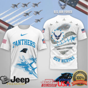 Carolina Panthers Official NFL US Air Force 3D Shirt