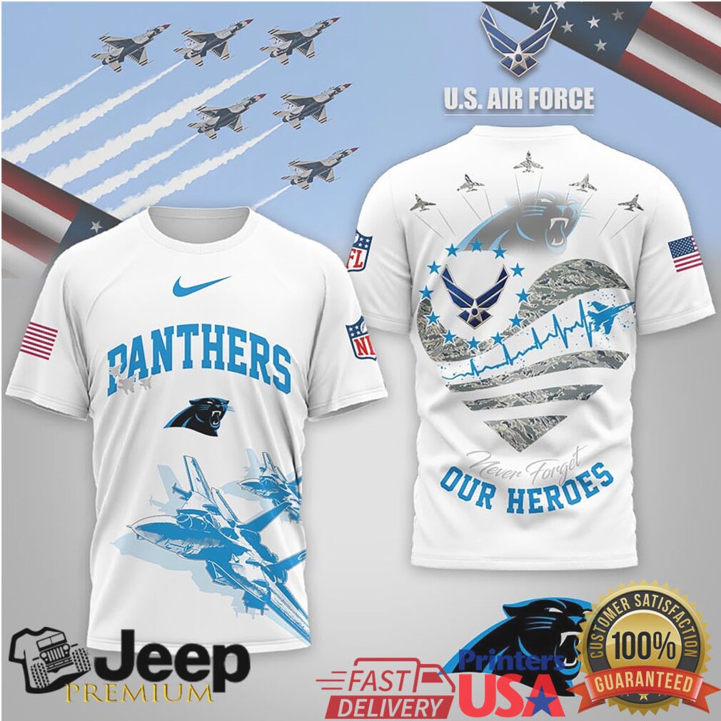 Carolina Panthers Official NFL US Air Force 3D Shirt Carolina Panthers Official NFL US Air Force 3D Shirt