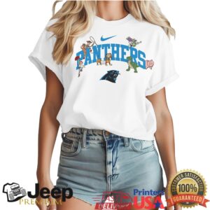 Carolina Panthers Toy Story Character Group White Graphic Tee