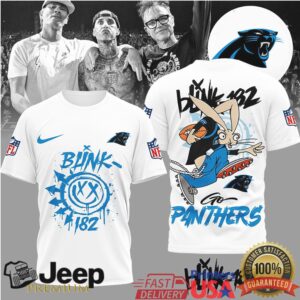 Carolina PanthersOfficial NFL Blink 182 3D Shirt
