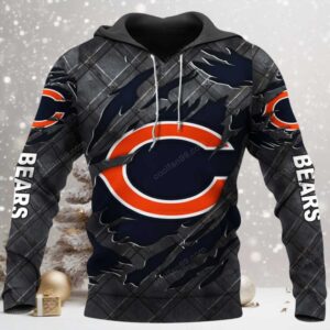 Chicago Bears Black Metal 2026 Official Hoodie