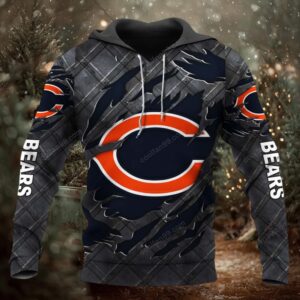Chicago Bears Black Metal 2026 Official Hoodie