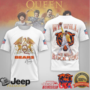 Chicago Bears Freddie Mercury Queen “We Will Rock You” NFL Tee Chicago Bears Freddie Mercury Queen “We Will Rock You” NFL Tee