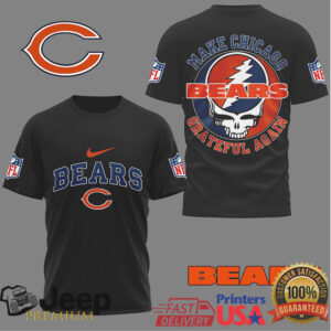 Chicago Bears Grateful Dead “Make Chicago Grateful Again” T Shirt Chicago Bears Grateful Dead “Make Chicago Grateful Again” T Shirt