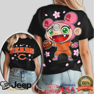 Chicago Bears Murakami Anime Kawaii Sakura Tshirt Chicago Bears Murakami Anime Kawaii Sakura Tshirt