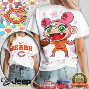 Chicago Bears Murakami Anime Kawaii Sakura Tshirt
