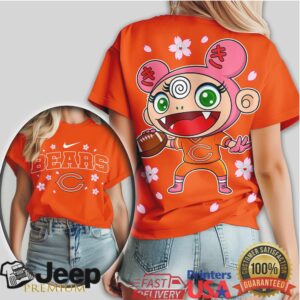 Chicago Bears Murakami Anime Kawaii Sakura Tshirt