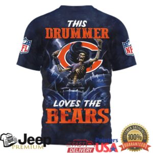 Chicago Bears Official NFL Drummer 3D Shirt Chicago Bears Official NFL Drummer 3D Shirt