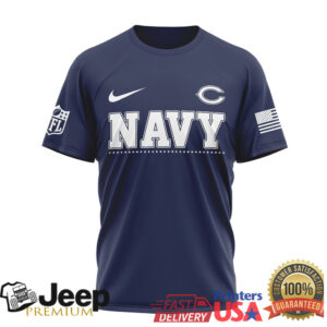 Chicago Bears Official NFL Navy Veteran 3D Shirt