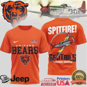 Chicago Bears Official NFL Tuskegee Airmen 3D Shirt Chicago Bears Official NFL Tuskegee Airmen 3D Shirt