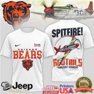 Chicago Bears Official NFL Tuskegee Airmen 3D Shirt