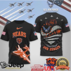 Chicago Bears Official NFL US Air Force 3D Shirt Chicago Bears Official NFL US Air Force 3D Shirt