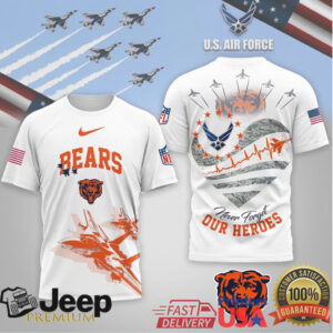 Chicago Bears Official NFL US Air Force 3D Shirt
