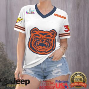 Chicago Bears Official Super Bowl x Pokemon 30th Anniversary V neck Baseball Jersey